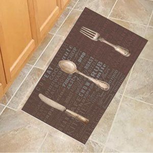 Rectangular Kitchen Mat Utensils# R28  18 x 30 By Catalina Home
